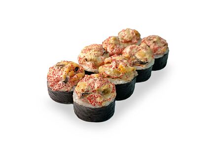 Запеченный ролл с мидиями