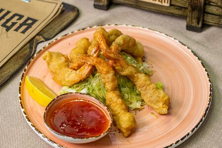 Креветки Темпура