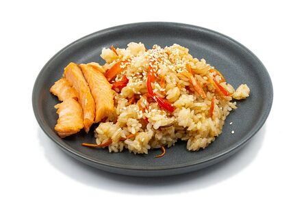 Тяхан с лососем