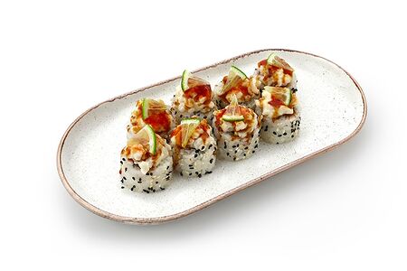 Запечённый ролл с кальмаром