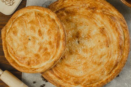 Туркменский пирог сладкий с яблоком и бананом