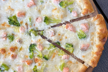 пицца с лососем и БРОККОЛИ 450 гр