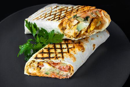 Шаверма в лаваше с грибами