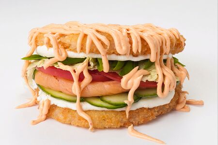 Lifeбургер с копченым лососем