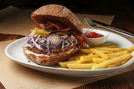 Крафтбургер из 100%-ной мраморной говядины