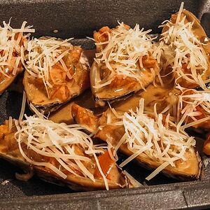 Мидии в сливочном соусе