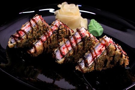 Суши-сэндвич с лососем