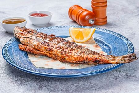 Сибас на углях