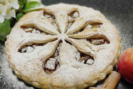 Пирог Штрудель с яблоком