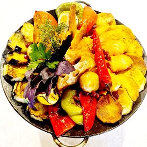 Садж-кебаб из осетрины