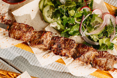 Кавказский шашлык из баранины