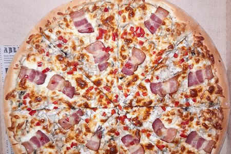 Карбонара на тонком тесте