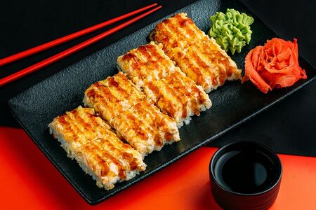 Суси-пицца с креветкой