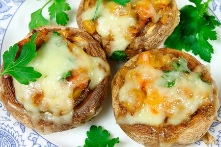 Грибы с сыром