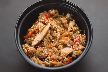 Вок Рис с овощами