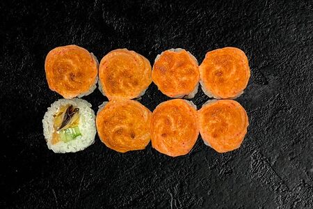 Запеченный с мидиями