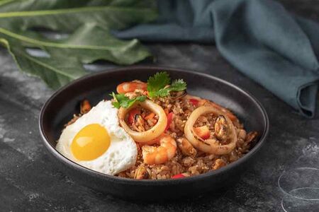 Тяхан с морепродуктами