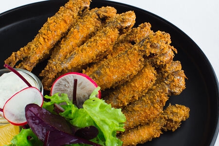 Барабулька фри с соусом тартар