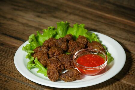 Острые куриные сердечки