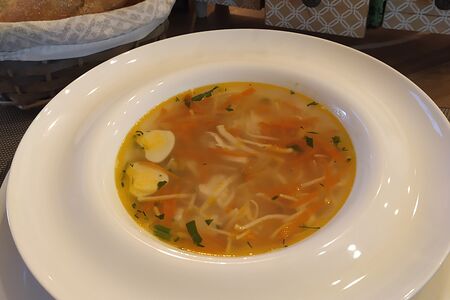 Лапша домашняя с цыпленком