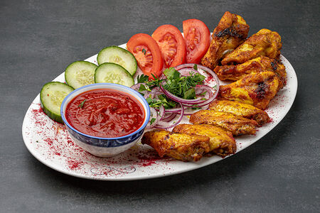 Шашлык из куриных крыльев