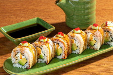 Ролл Угорь, крем из яблока