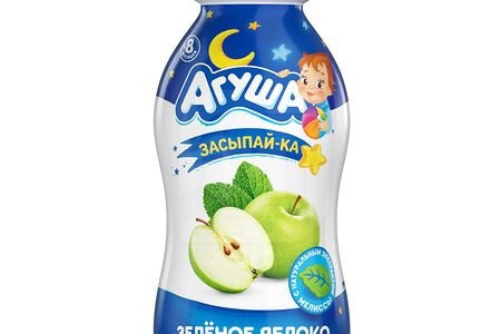 Агуша Йогурт Зеленое яблоко мелисса 2,7% пл/бут Вбд