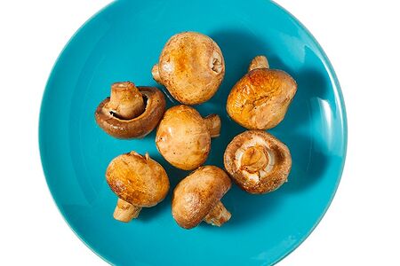 Шампиньоны на мангале