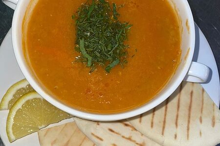 Чечевичный суп-пюре с говядиной