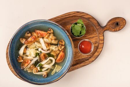 Суп с морепродуктами