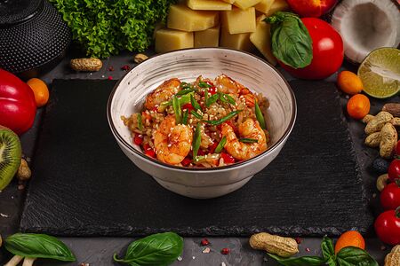 Тяхан с креветкой