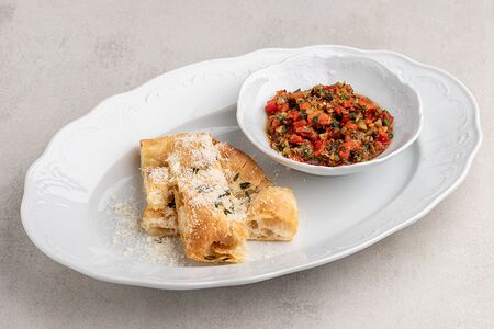 Вьерж из овощей и анчоусов с фокаччей