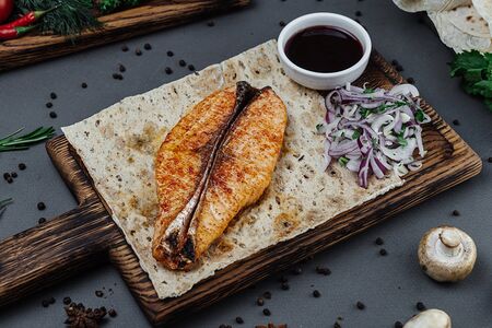 Шашлык из семги