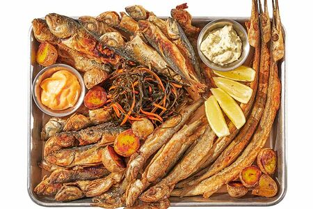 Микс жареной рыбы от Каспийки