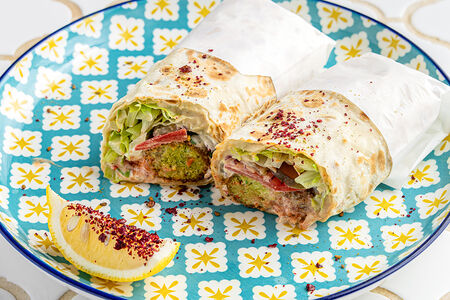 Марокканская шаурма с фалафелем