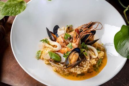 Ризотто с морепродуктами