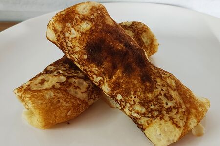 Блины с грибами и фаршем