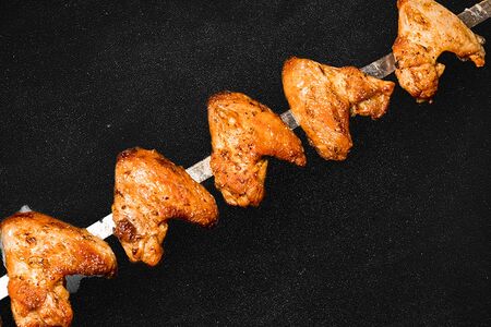 Шашлык из крыльев куриных