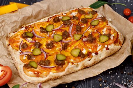 Римская пицца Чеддер биф