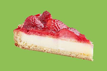 Изделие мучное кондитерское: Торт Чизкейк клубничный элит