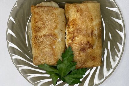 Блинчики с мясом и рисом