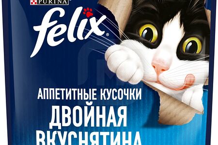Felix Двойная вкуснятина Корм для кошек лосось/форель