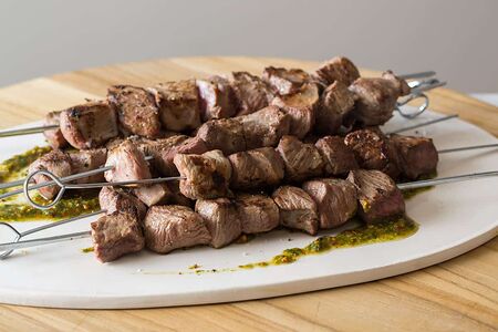 Шашлык из говяжьей печени