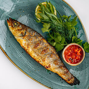 Сибас на углях