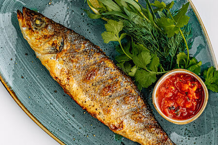 Сибас на углях