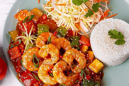 Креветки Лук-лак