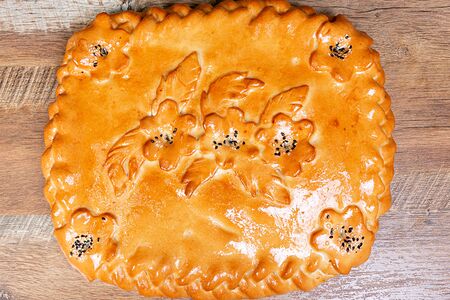 Пирог с картофелем и грибами