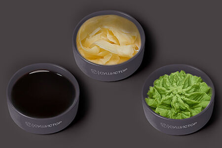 Набор (соевый соус, имбирь, васаби)