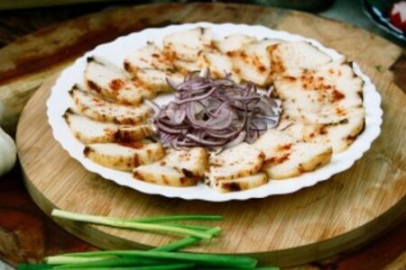 Соленый бараний курдюк