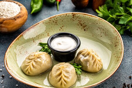 Манты с телятиной